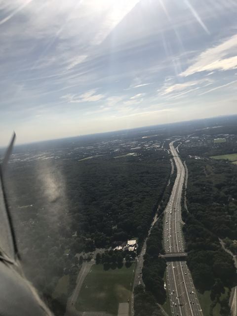 High above