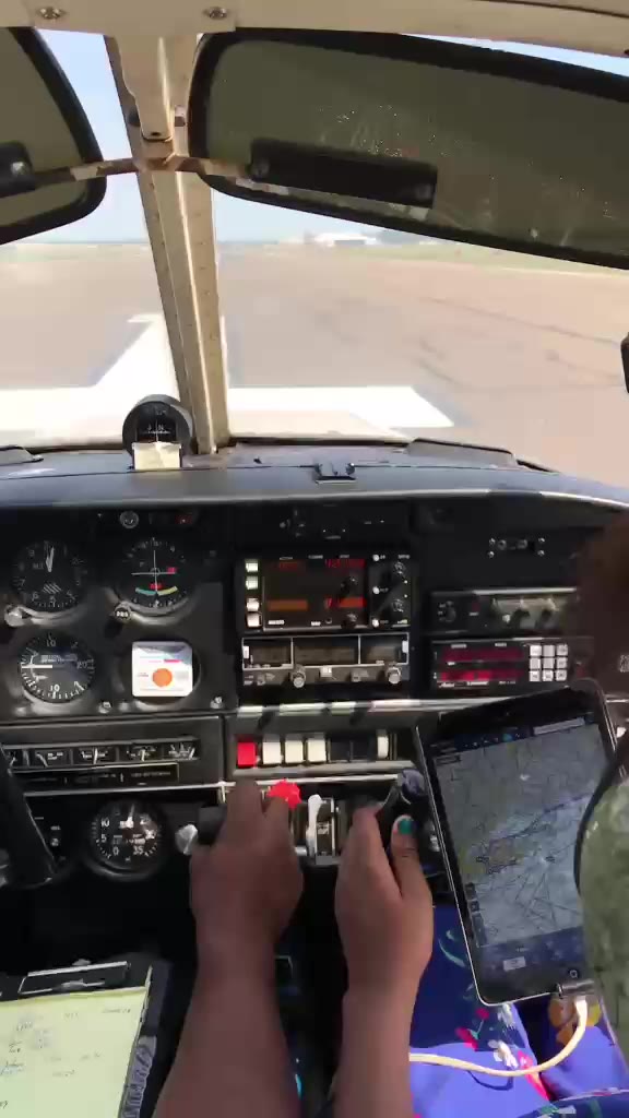 Taking off at Farmingdale Airport